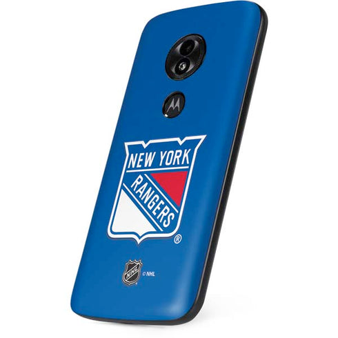 NHL New York Rangers Solid Background Moto E5 Play Skin
